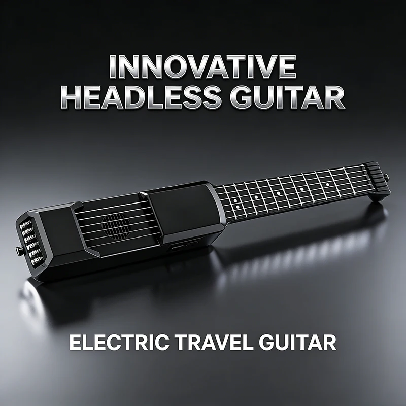 Silent Guitar Versatile Midi Folk Smart Guitar 12 Tone 6 String Travel Guitars Portable Beginners Practice Guitars Full Set