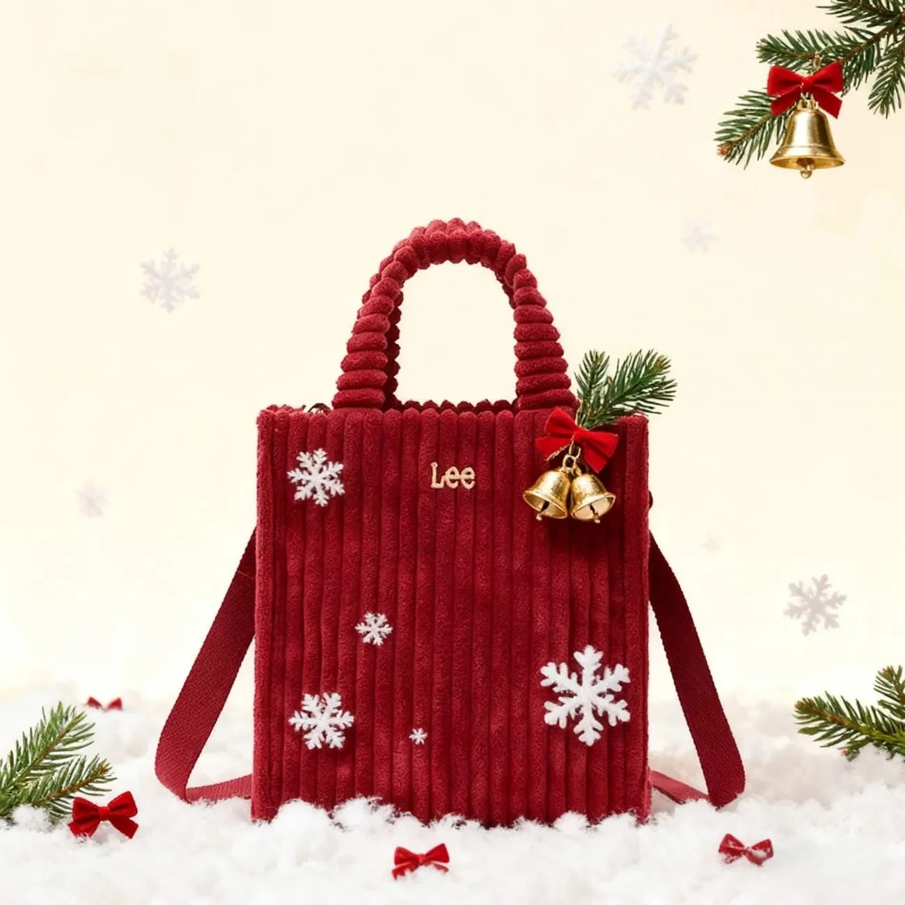 

Новая сумка-тоут Red Book для iPad, большая вместительная сумка через плечо, винтажная вельветовая универсальная сумка для поездок на работу, Рождество и свадьбу