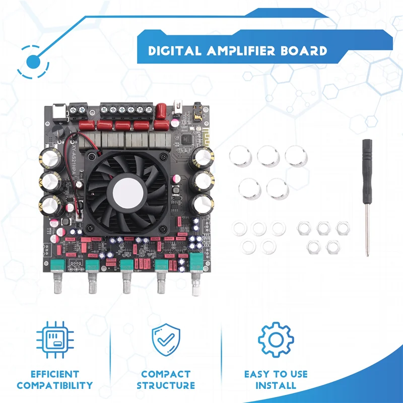 A29F-TPA3255 Scheda amplificatore digitale stereo Chip Tpa3255 importato per subwoofer a 2.1 canali 300Wx 2+ 600W