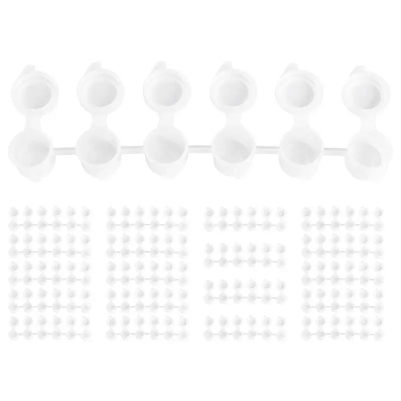 Ingenious-120Pcs Paint Containers Set With Lids For Classroom And Craft Paint Storage, 40 Strips Included