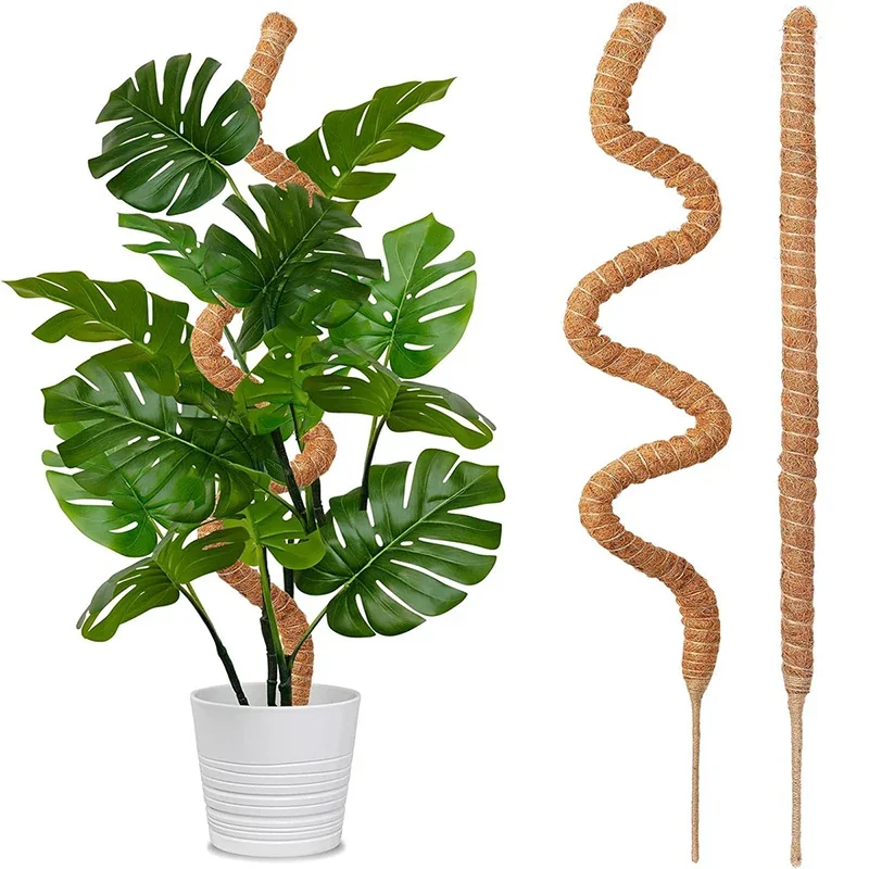 Anlage Unterstützung Klettern Stakes Biegsame Verlängerung Hanf Seil Unten Klettern Halterung Gartenarbeit Kokosnuss Stick Anlage Garten Dekor