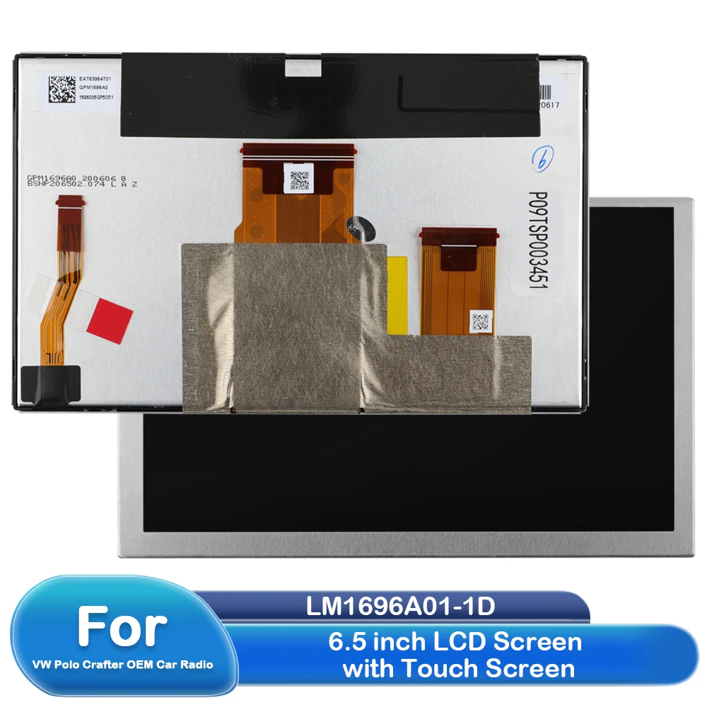 Voor Skoda Fabia 3 voor VW Polo Crafter T6 T6.1 Golf autoradio 6,5 inch LM1696A01 GPM1696A00 LM1696A01-1D LM1696A01-1B LCD-scherm - afbeelding 1