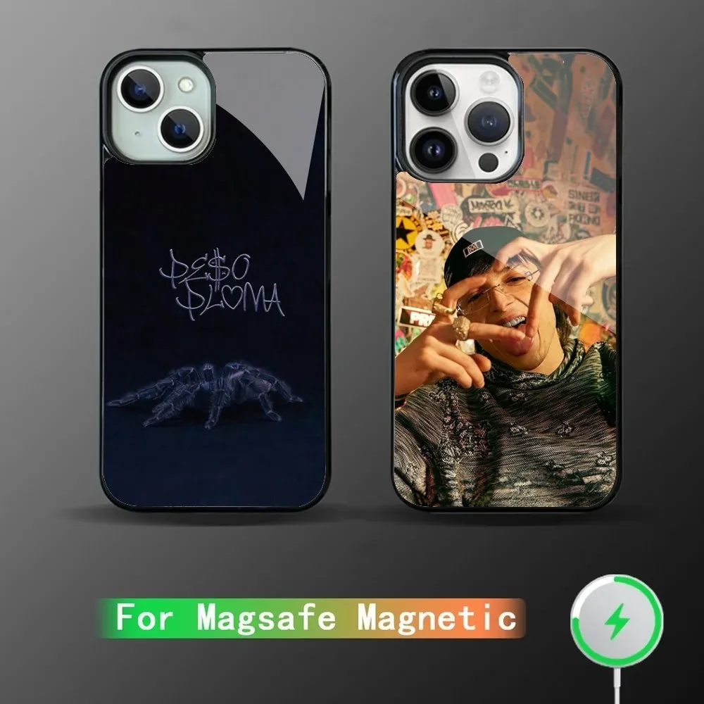 

Rapper P-Peso Pluma Phone Case For IPhone 15 14 13 Pro Max 11 12 Mini Alex Mirror For Magsafe Wireless Charging Cover