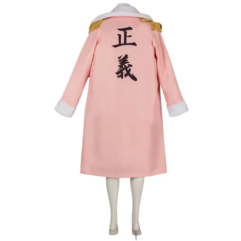Tashigi Cosplay Costumes Pink Navy Uniform One Anime Piece Role Play Outfit Halloween Carnival Dressing For Womene;5'b\7/m' - view 5