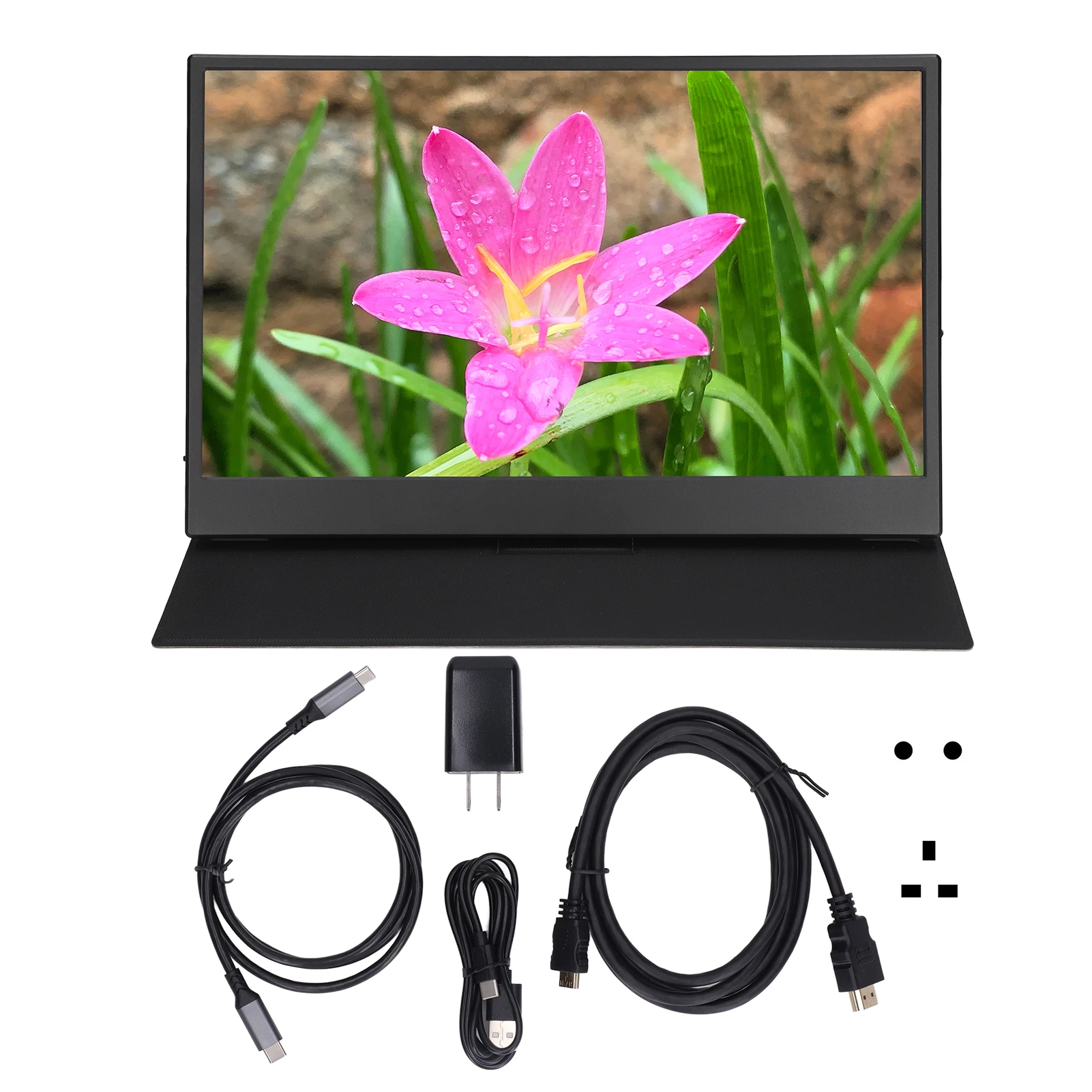 

13,3-дюймовый портативный монитор с экраном 1440P HD IPS, игровой монитор типа C, внешний экран, прозрачный, легкий для телефона, ноутбука, PS4, XBOX