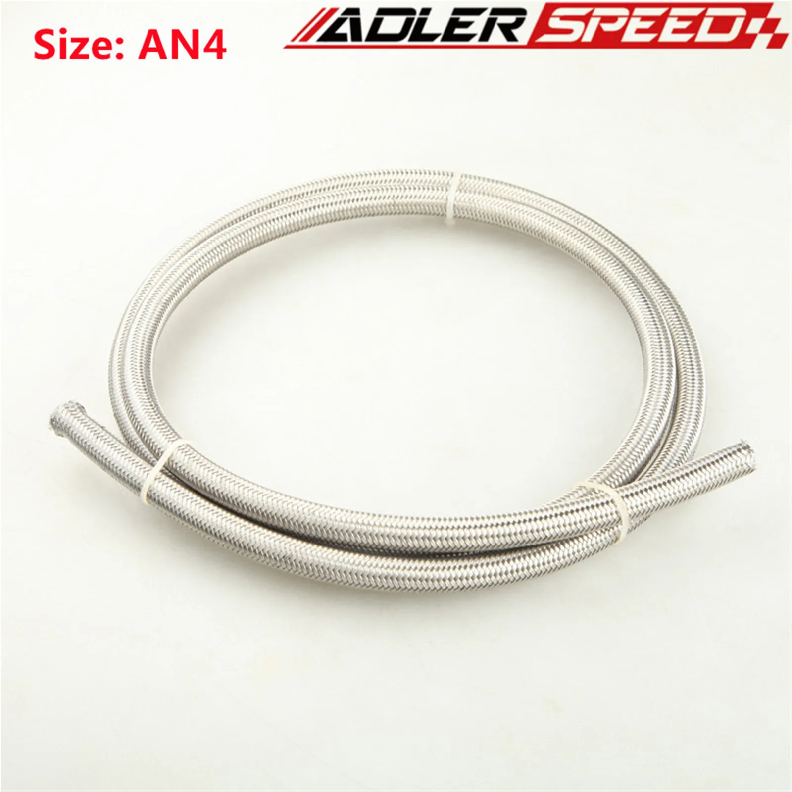 1M (3.3FT) AN4/AN6/AN8/AN10 Stainless Steel Braided For PTFE Fuel Line Oil Hose 1M (3.3FT)