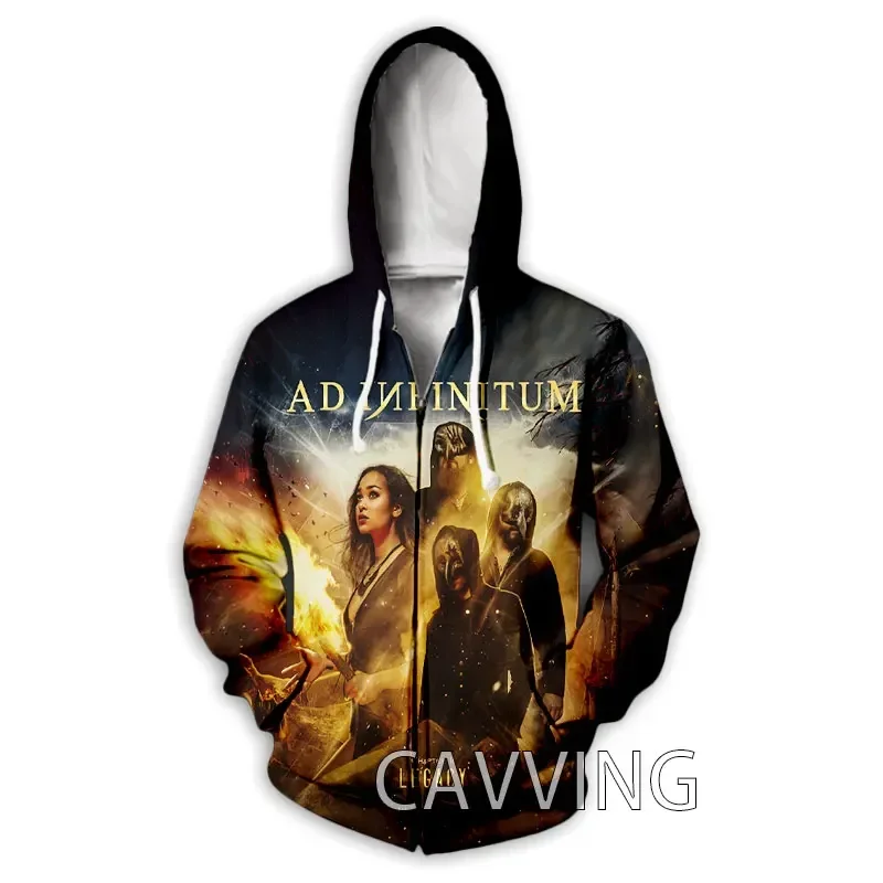 New Fashion 3D Print  Ad Infinitum Rock  Zipper Hoodies Zip Up Hooded Sweatshirts Harajuku Hoodie Hip Hop Sweatshirts