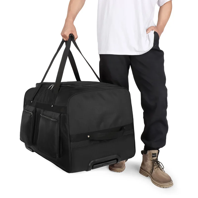 Men Travel Suitcase Trolley Bags Wheeled Bag Extra Large Oxford Waterproof Rolling Luggage Travel Handbag Totes With Wheels