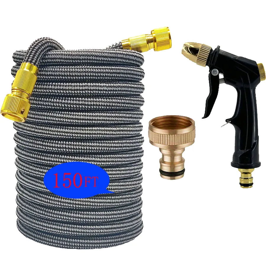 

Гибкие и расширяемые двухцветные ирригационные трубы Garden Magic длиной 25-150 футов, водяные пистолеты высокого давления, для мойки автомобилей и орошения.