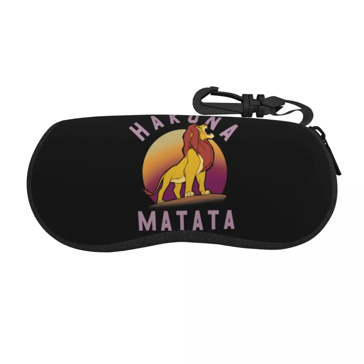 Custom Hakuna Matata Simba Roar Shell Eyeglasses Protector Cases Women Men Sunglass Case Animal Film The Lion King Glasses Pouch