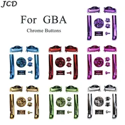 JCD Colorful A B L R Buttons Keypads Replacement For Gameboy Advance GBA Direction D-Pad Power ON OFF Chrome Buttons