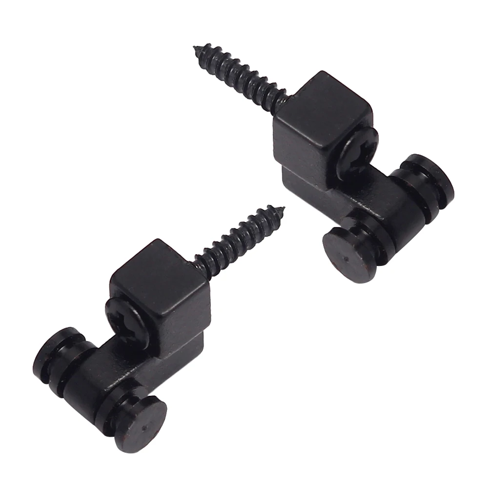

2pcs GE05 Musical Instruments Accessories Metal Roller String Tree Retainer For Electric Bass Guitar Parts Accessories (Black)
