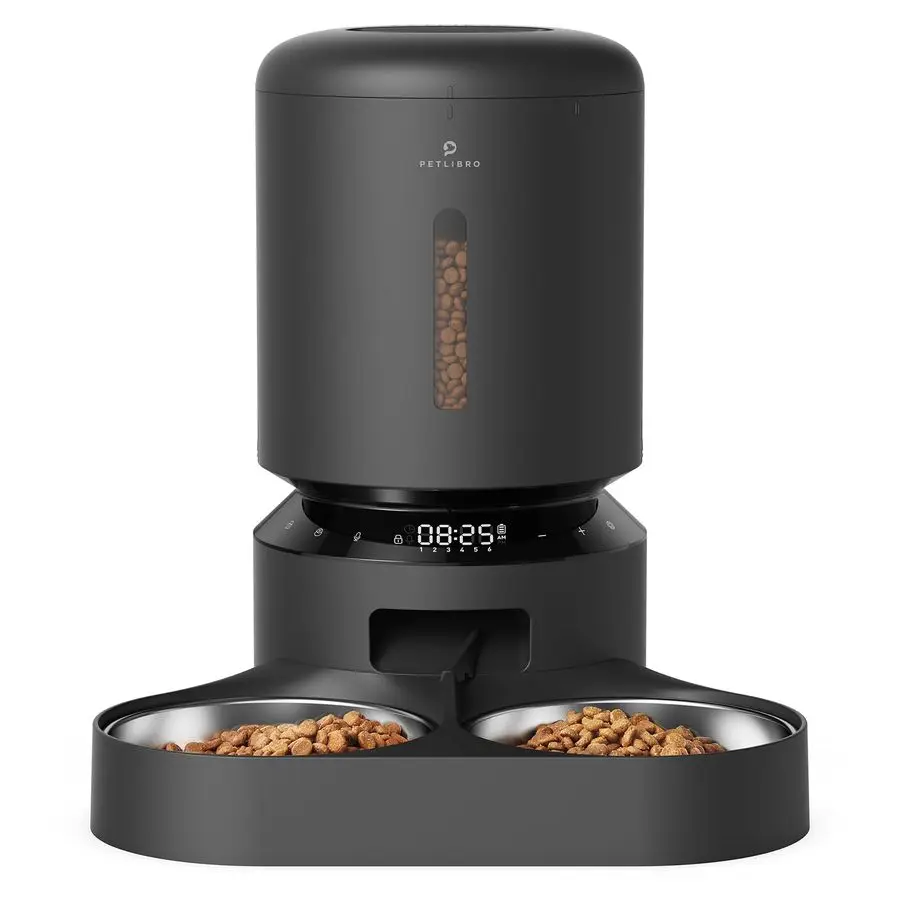 

Automatic Cat Feeder, Auto Pet Food Dispenser with Freshness Preservation, Timed Cats Feeders with Low Food Sensor for Dry Food