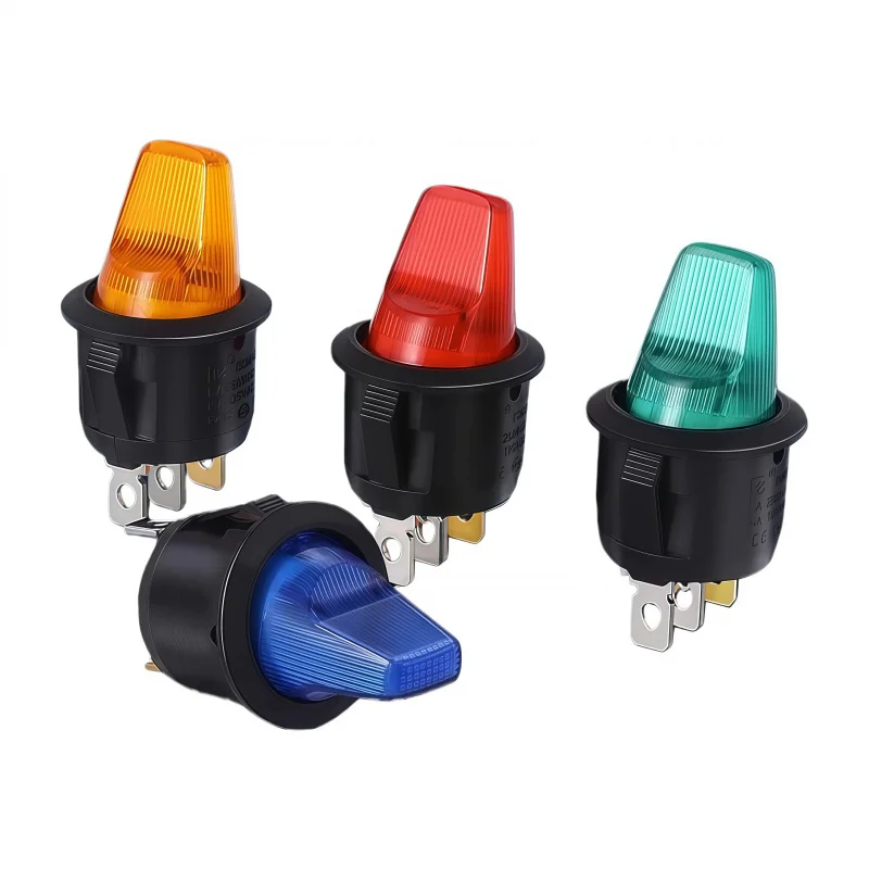 1PCS Rocker Switch ON-OFF 12V  220V LED Illuminated Lamp With Specail Button Toggle Switches For Auto Car Motor