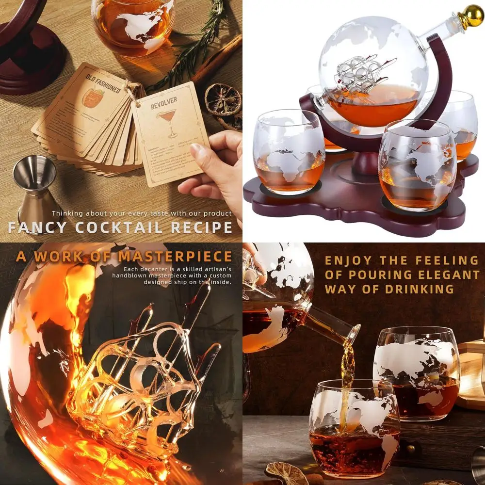 

Графин для виски и набор из 4 стаканов — идеальный рождественский подарок для папы, мужа или брата