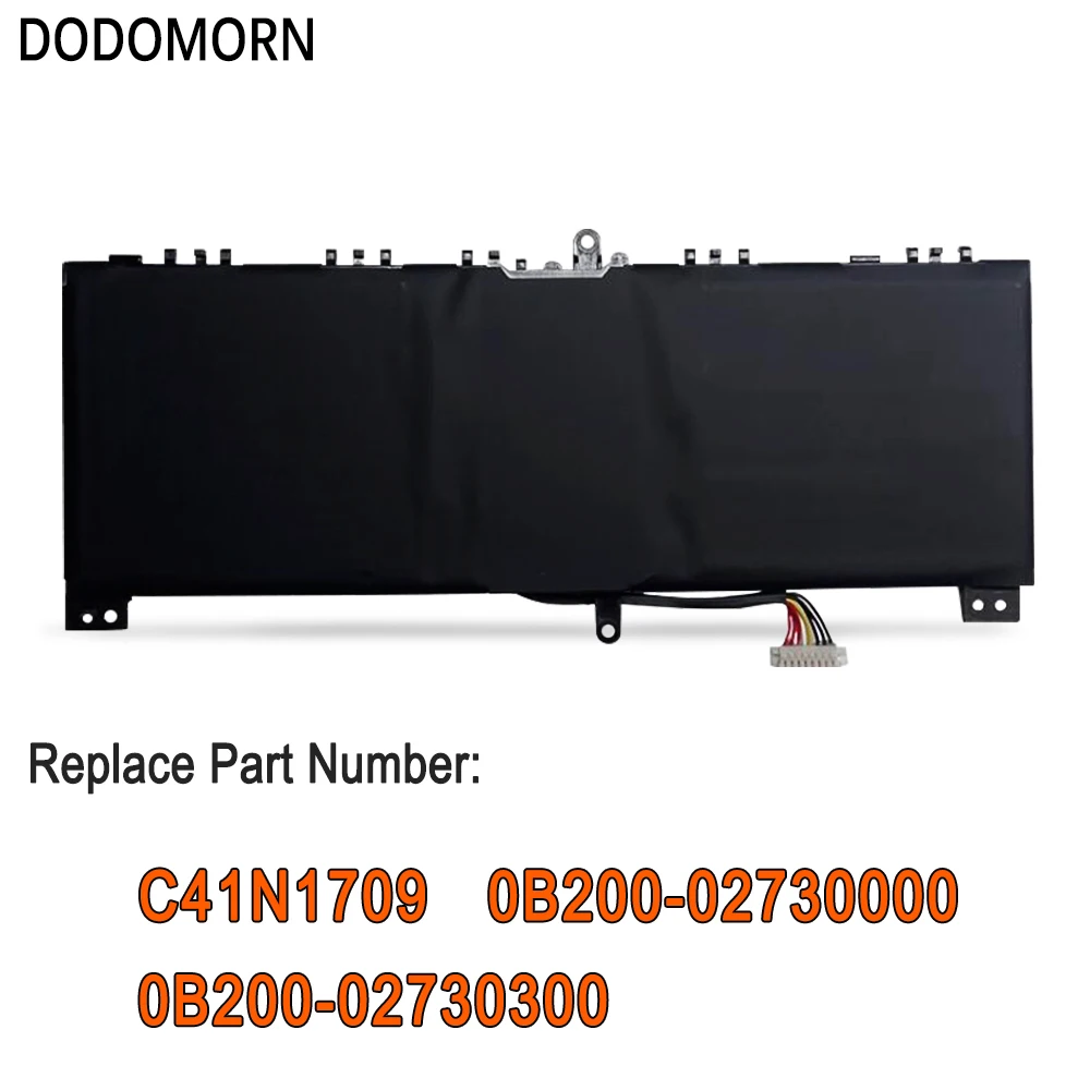 DODOMORN C41N1709 Laptop Battery For ASUS ROG STRIX GL503VS-0041A7700HQ/EI081T/EI005T/EI049T/EI028T/EI034T/EI067T 62Wh 4120mAh