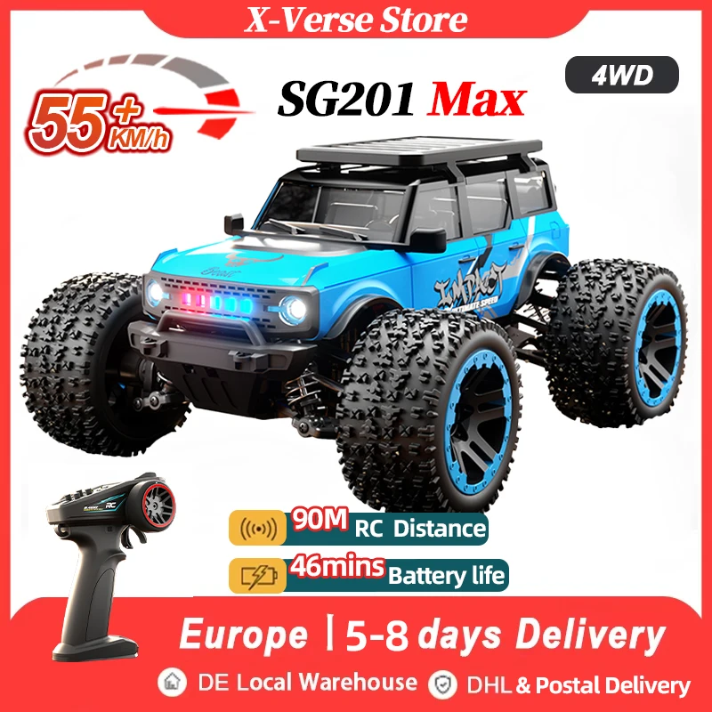 1/20 4WD RC Auto 55KM/H Hochgeschwindigkeits-Brushless-Motor RC Rennwagen Professionelles 2,4GHz Ferngesteuertes Auto Offroad-Truck Jungen-Spielzeug