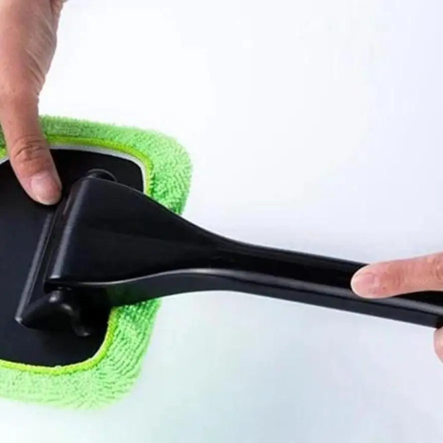1 Pcs Car Window Cleaning Brush Kit Windshield Wiper Microfiber Wiper Cleaner Cleaning Brush Car Washing Tool With Long Handle