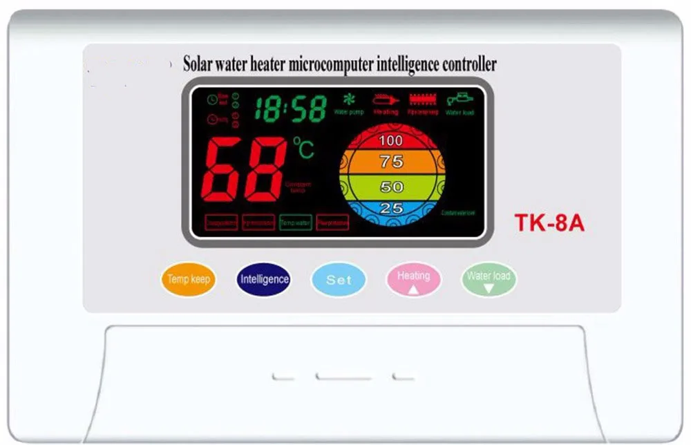 220VAC 110VAC 2000W Solar Water Heater Water Temperature Level Controller TK-8A Microcomputer Intelligent Heating