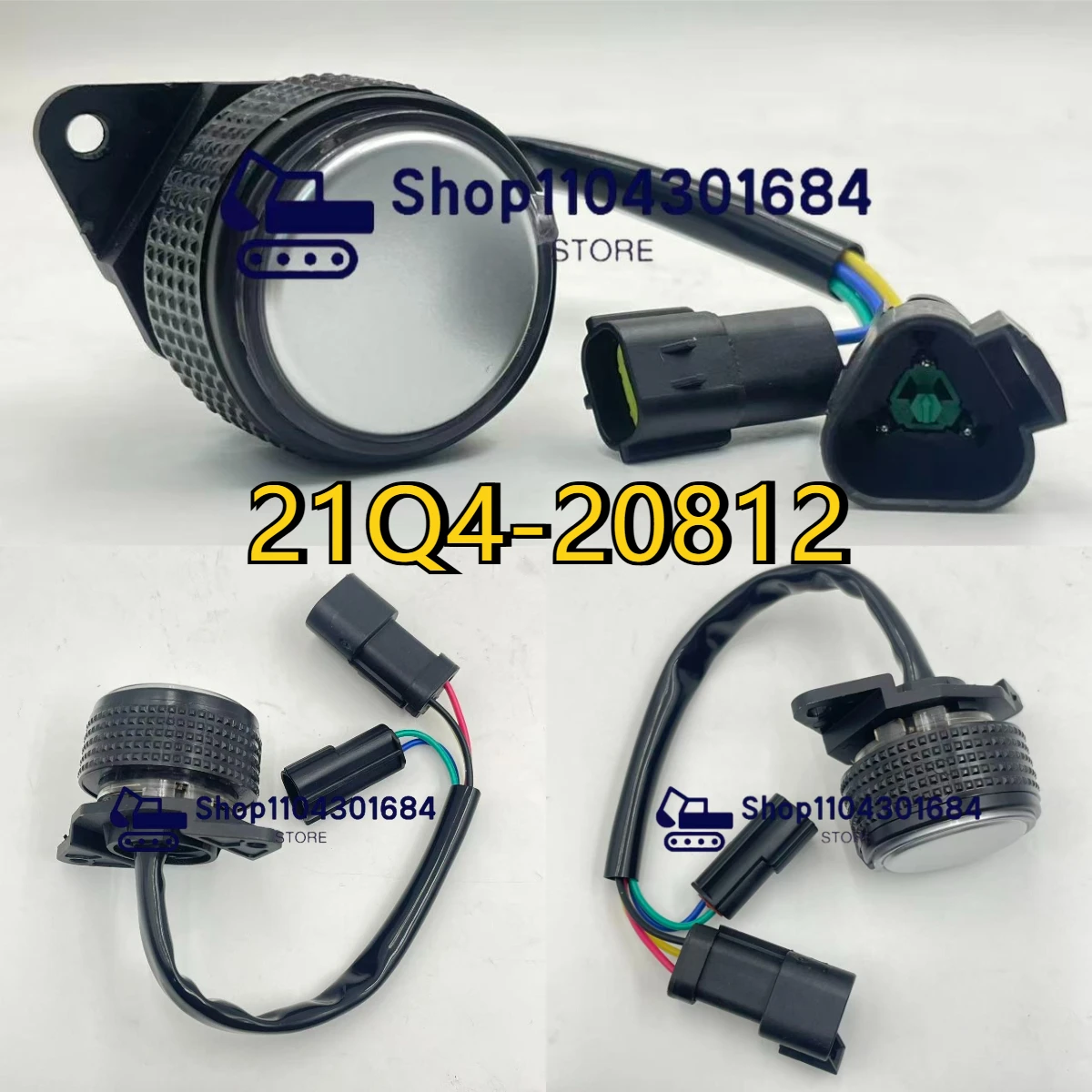 21Q4-20812 13A31-032 Throttle Knob Accel Dial for Excavator R220-9SH R200-9 R210-9