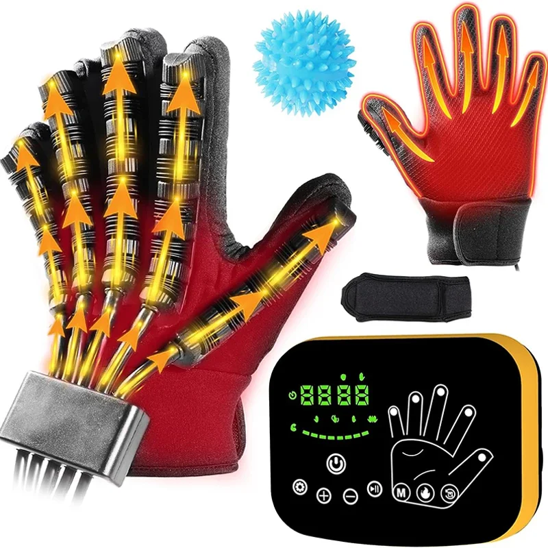 Smart Rehabilitation Robotic Gloves for Stroke Patients Fingers Traction and Correction Devices