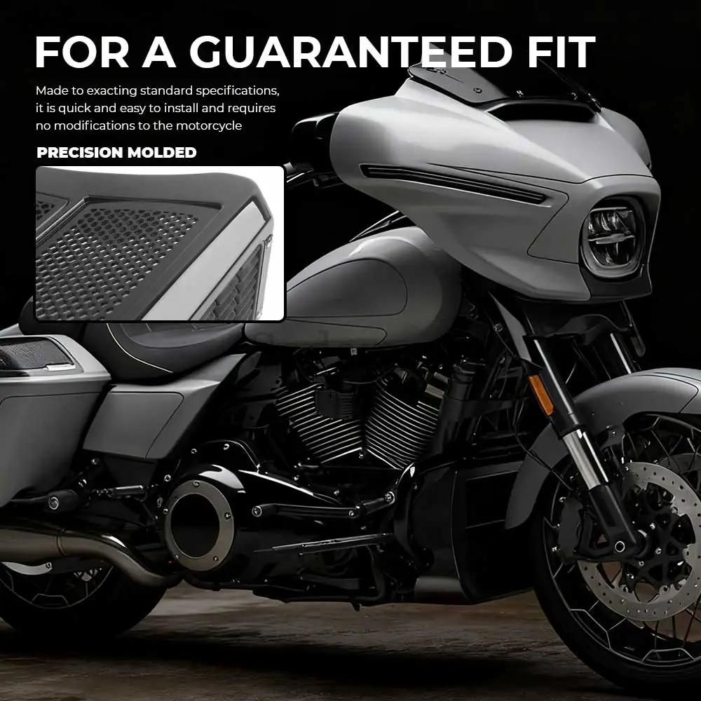 الجبهة هدية المفسدين السفلي المبرد غطاء الذقن ل هارلي الطريق شارع الإنزلاق CVO FLHXSE FLTRXSE FLTRX 2023-2025 دراجة نارية #6