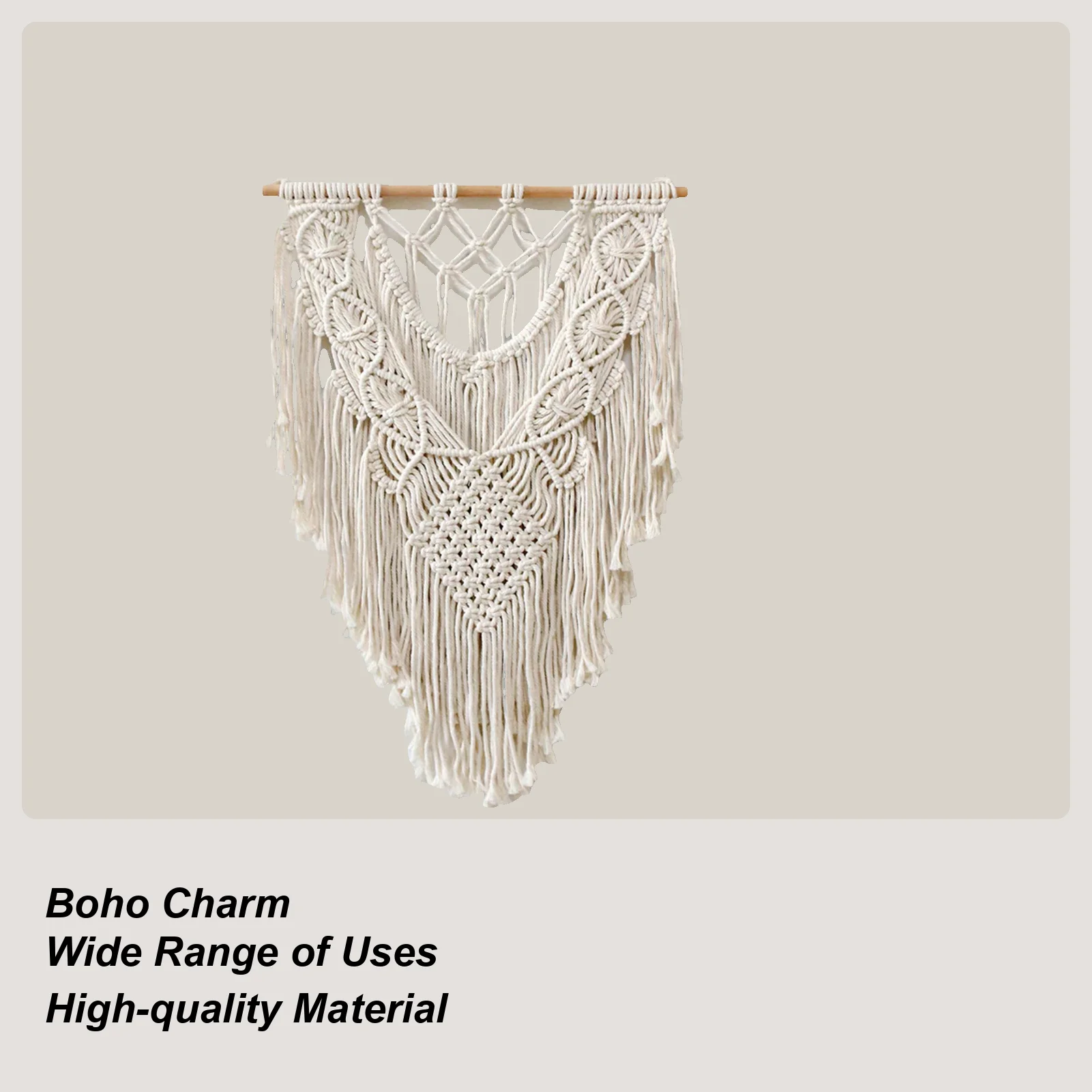 Bohemian Handmade Weaving Tapestry Macrame Wall Decor Boho Tassel Tapestry Modern Woven Macrame Wall Home Decoration