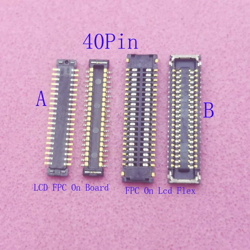 2-5 pces conector fpc plug display lcd para samsung galaxy j530 c9 c9000 a910 a500 j7 plus j5 pro c7 c8 2017 c710 j730f 40 pinos