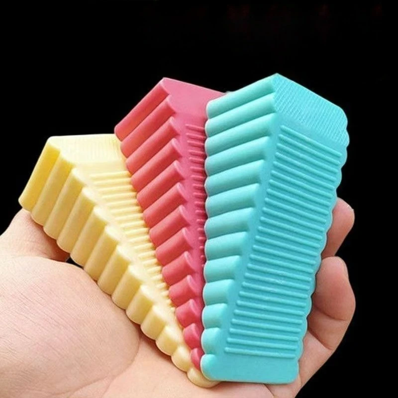 

1 piece door stop wedge safety stop reusable shock absorber home office anti-folding hand door stop anti-collision block
