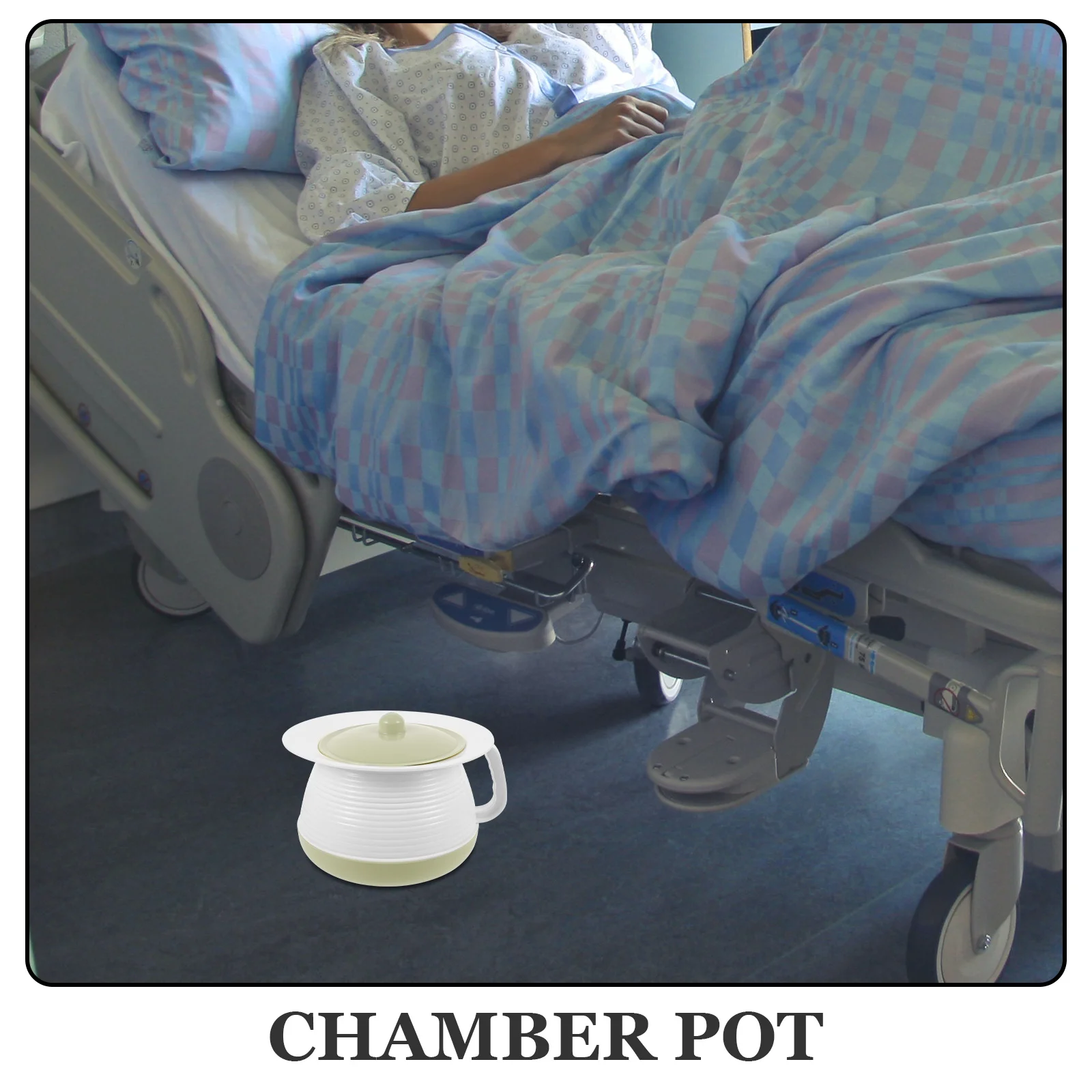 

Пластиковый писсуар с крышкой, горшок для камеры для детей пожилых людей с ограниченными возможностями, домашняя больница, горшок для ночного мочи, портативная кастрюля для кровати