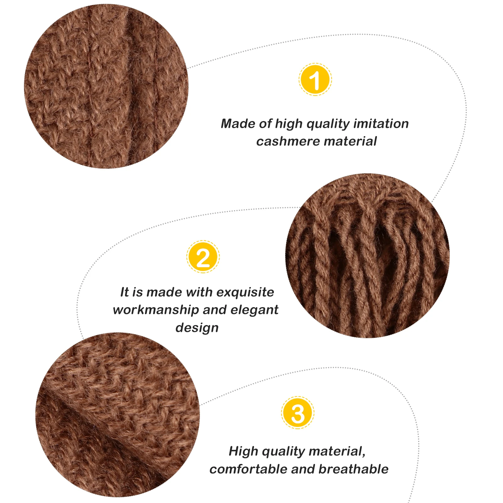 

1pc For Women Imitation Cashmere Scarf Warm Scarf Soft Solid Color Winter Shawl Large Wrap Stylish Lightweight