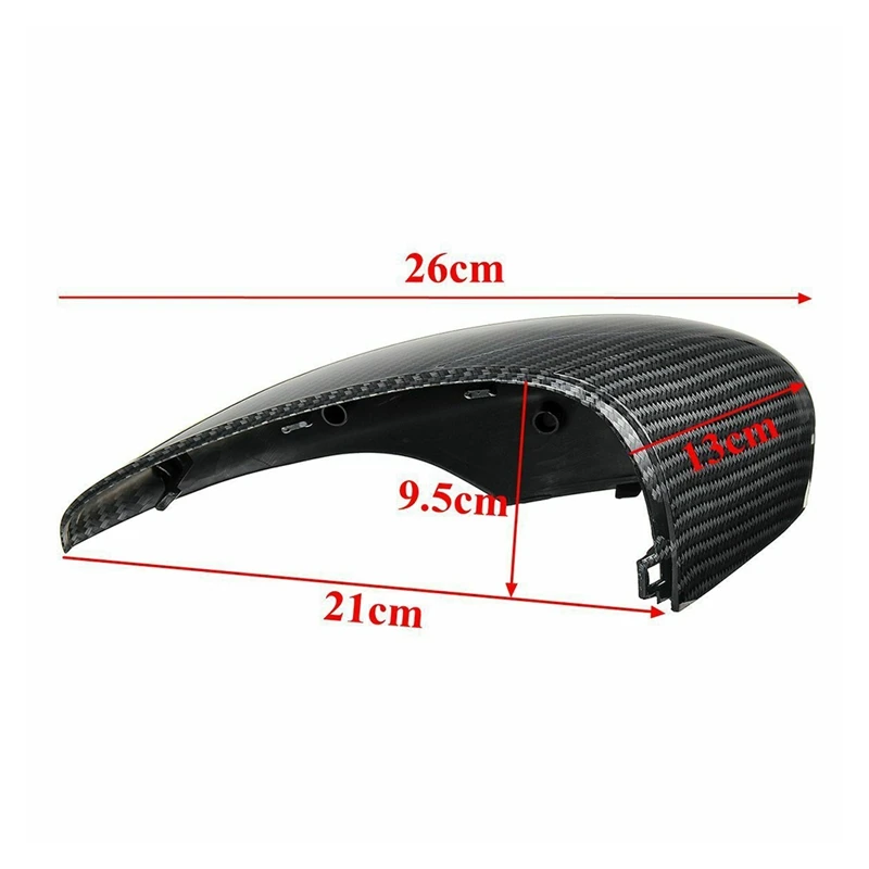 Carbon Fiber Side Wing Mirror Cover Trim Rear View Mirror Covers For Ford Fiesta Mk7 2008 2009 2010 2011 2012 2013-2017