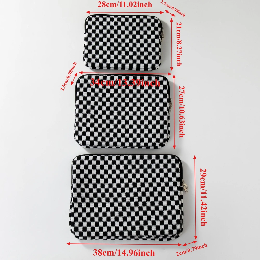 1pc Plaid tablet computer liner bag,11 inch iPad protective cover,dustproof 13/15 inch computer bag is practical,beautiful