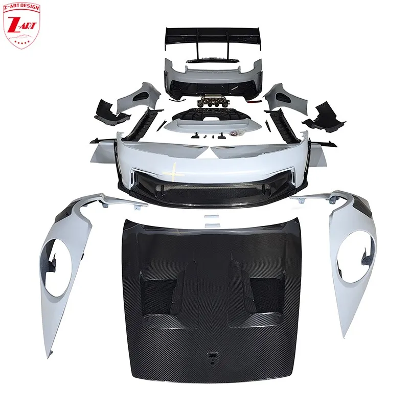 Z-ART 992 GT3RS Body Kit for Porsche 992 911 Dry Carbon Fiber Body Kit for Porsche 911 2019+ Non Turbo Models