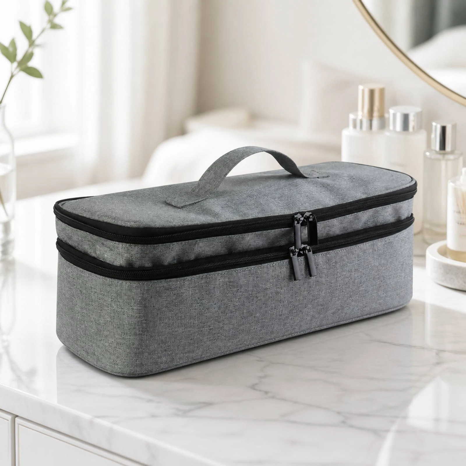 Styling Tool Organizer Bag Portable Hair Dryer Travel Case Travel Case with Hand Strap Long-Lasting for Dorm Room, Bathroom - view 3