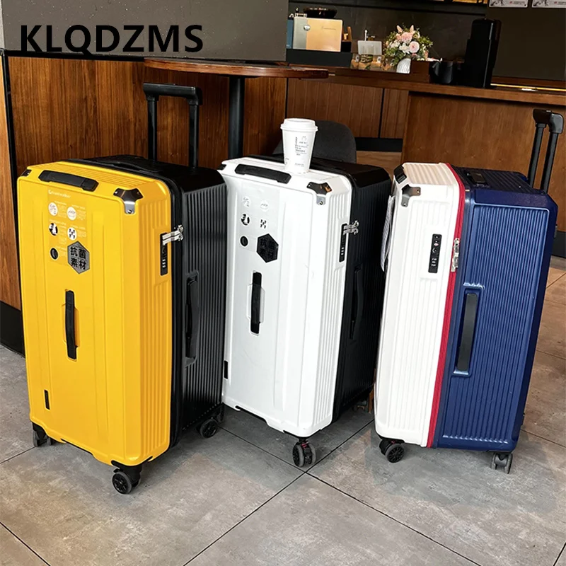 

KLQDZMS 22"24"26"28"30"32"36"40 Inch PC Suitcase Thickened Large Capacity Trolley Case Women's Password Box Rolling Luggage