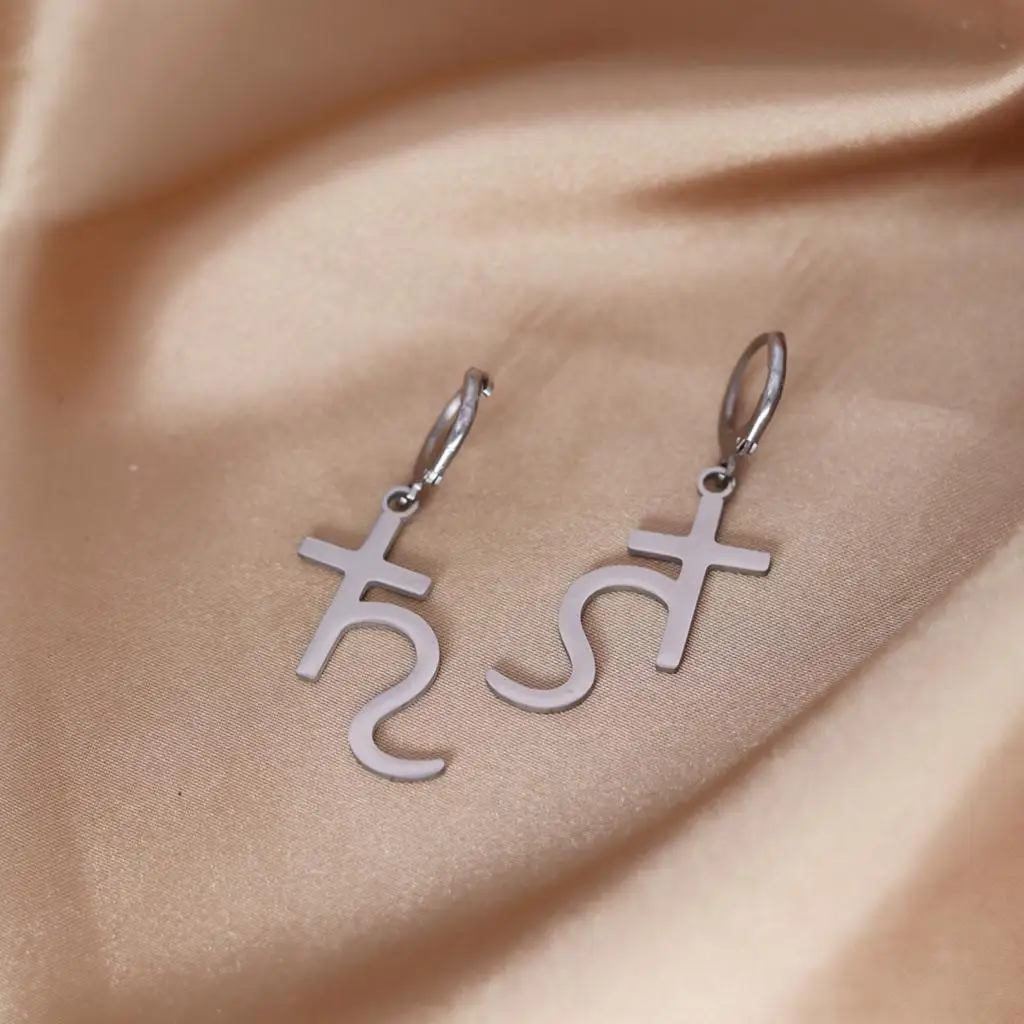 Cxwind simple laser carving Saturn Planet Gold Next Earrings  SATURN GOLD Earring GIFT for Her's fashion jewelry birthday gift.
