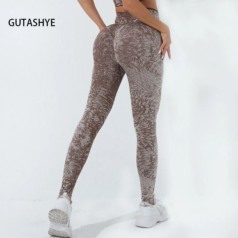 Women Yoga Leggings High Waist Exercise Sports Trousers Running Fitness Gym Leggings Hip Lifting Femme Pants