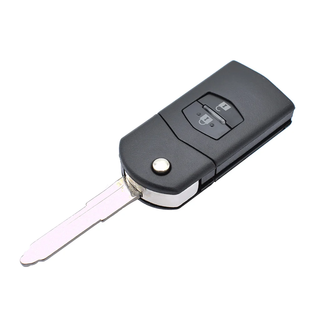 Car Remote Key Shell Case For Mazda Demio 2 3 5 6 M2 M3 M5 M6 CX7 CX9 RX8 MX5 MPV Replacement Case 2 Button with Uncut Blade