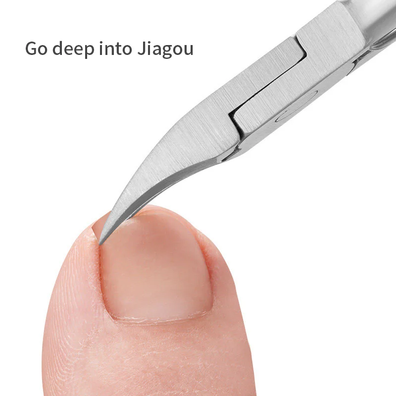 1/2 Pcs Stainless Steel Eagle-beak Pliers  Pedicure Scissors Nail Clippers  Dead Skin Removal Pliers Nail Groove Insertion Tool