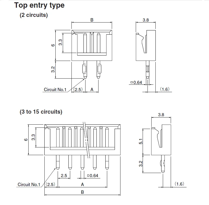 Connecteur 10 pièces/B2B-EH-A B3B-EH-A B4B-EH-A B5B-EH-A B6B-EH-A B7B-EH-A B8B-EH-A B9B-EH-A B10B-EH-A