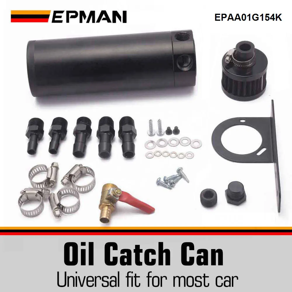 EPMAN uniwersalny aluminiowy pojemnik do ściągania oleju XL + filtr odpowietrzający + zestaw uchwytów mocujących + filtr 7,50 z EPAA01G154K