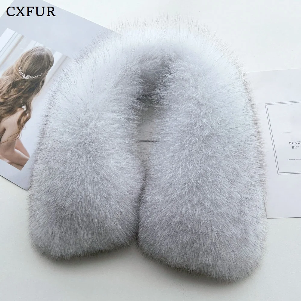 Women Outfits Fashion Neck Warmer Coat Accessories Real Fox Fur Collar CX-A-12A