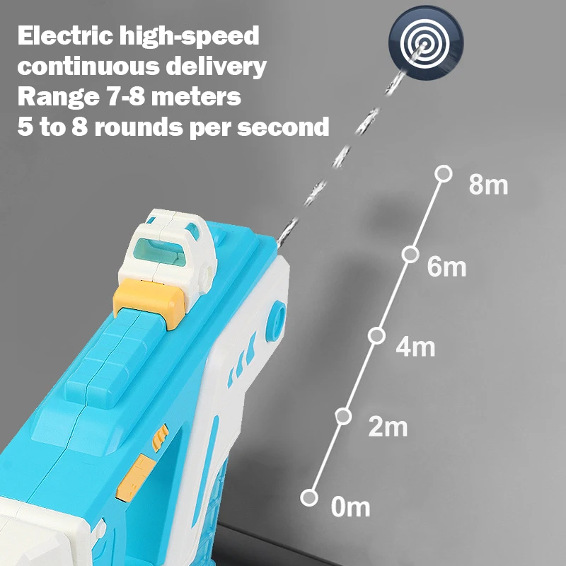 Pistola de agua eléctrica para niños, juegos de fiesta, juguetes de piscina al aire libre de verano, rociador automático de alta presión, pistolas de agua fuertes, Juguetes