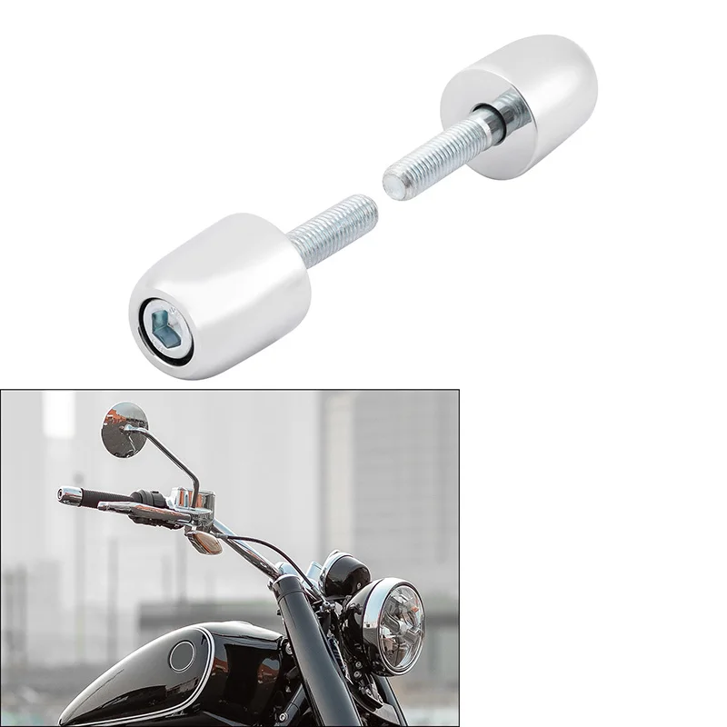 Motorrad-Lenker-Vibrationsabsorber-Endkappen-Abdeckung für BMW R 18 Classic 2021–2025, 2024 2023 2022, Schwarz/Chrom