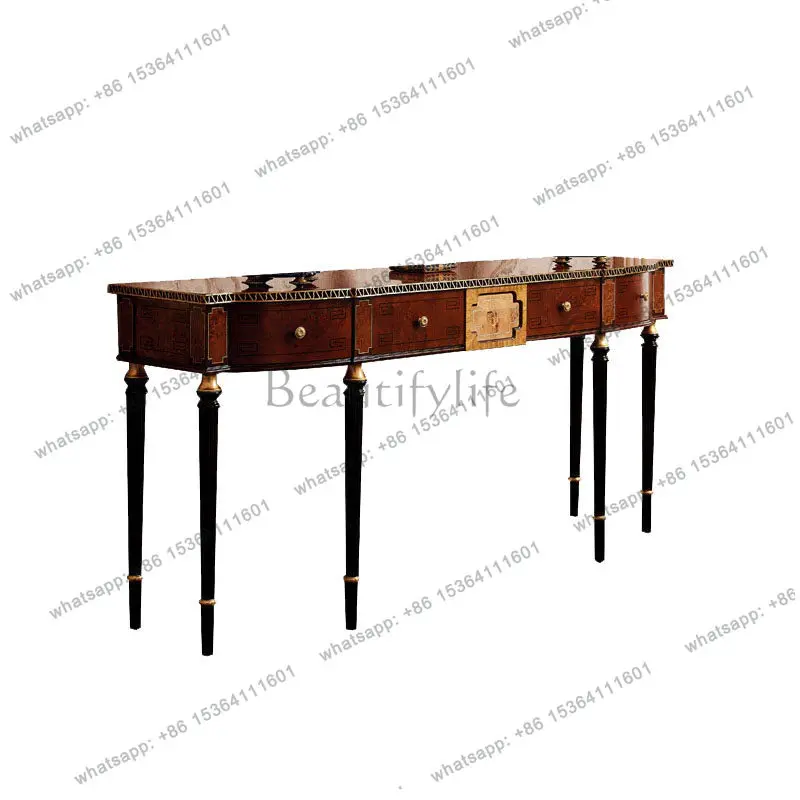 

Entrance English mahogany core wood solid wood entrance cabinet villa living room sofa back few furniture