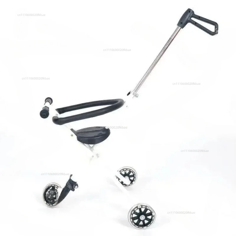 Foldable Travel Trolley for Big Kids 6-12Yrs Lightweight Ride-on Stroller for Travel