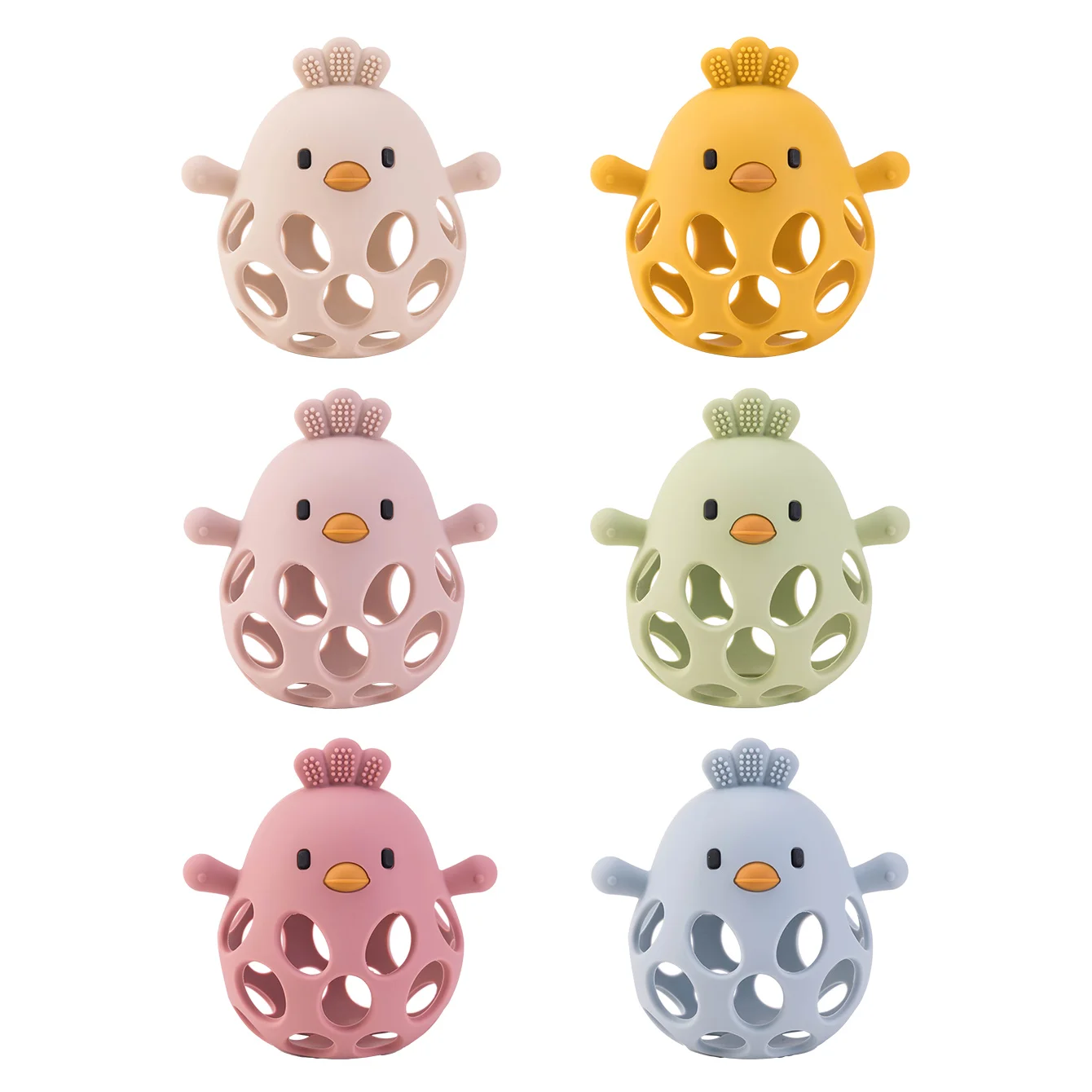 Kleur Kids 1PCS Siliconen Baby Bijtring Handschoenen BPA Gratis Kauwbare Wanten Anti Bijten Hand Protector Baby Tandjes Speelgoed - afbeelding 2