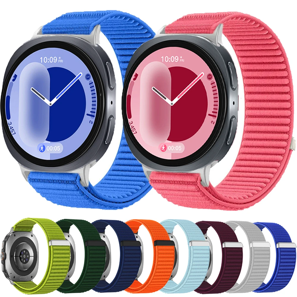 Tali Nilon Olahraga untuk Jam Tangan Samsung Galaxy 8/8 Gelang Asli Klasik Korea untuk Jam Tangan Galaxy 8 44Mm 40Mm Gelang Jam Tangan