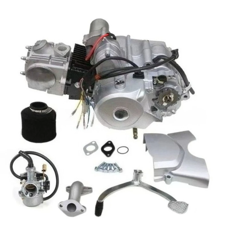 110cc 125cc Automatic Transmission  Engine Assembly Electric Start 3-Speed with Reverse for ATV Quad Bike